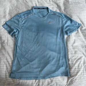 Nike Men's Light Blue Running Shirt